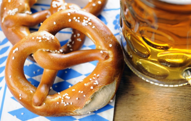 Soft pretzels & beer