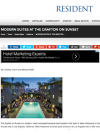 a website article about the grafton on sunset
