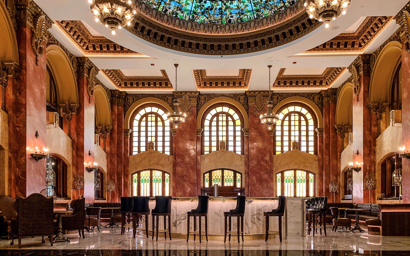 The dome bar interior view
