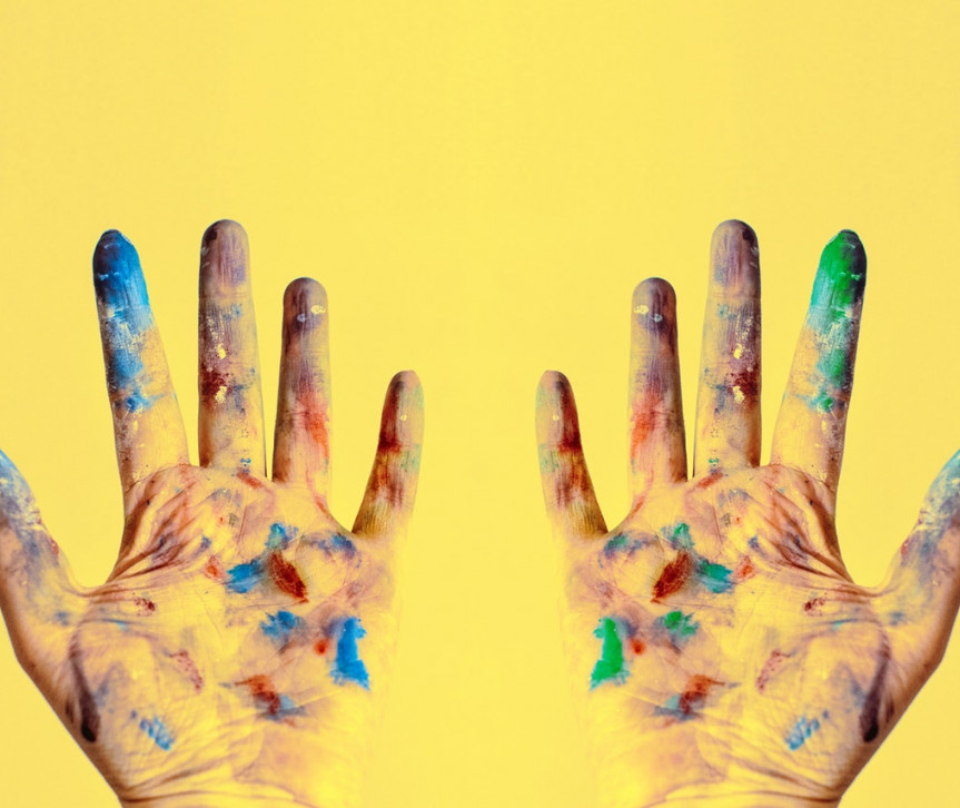 handscoveredinpaint