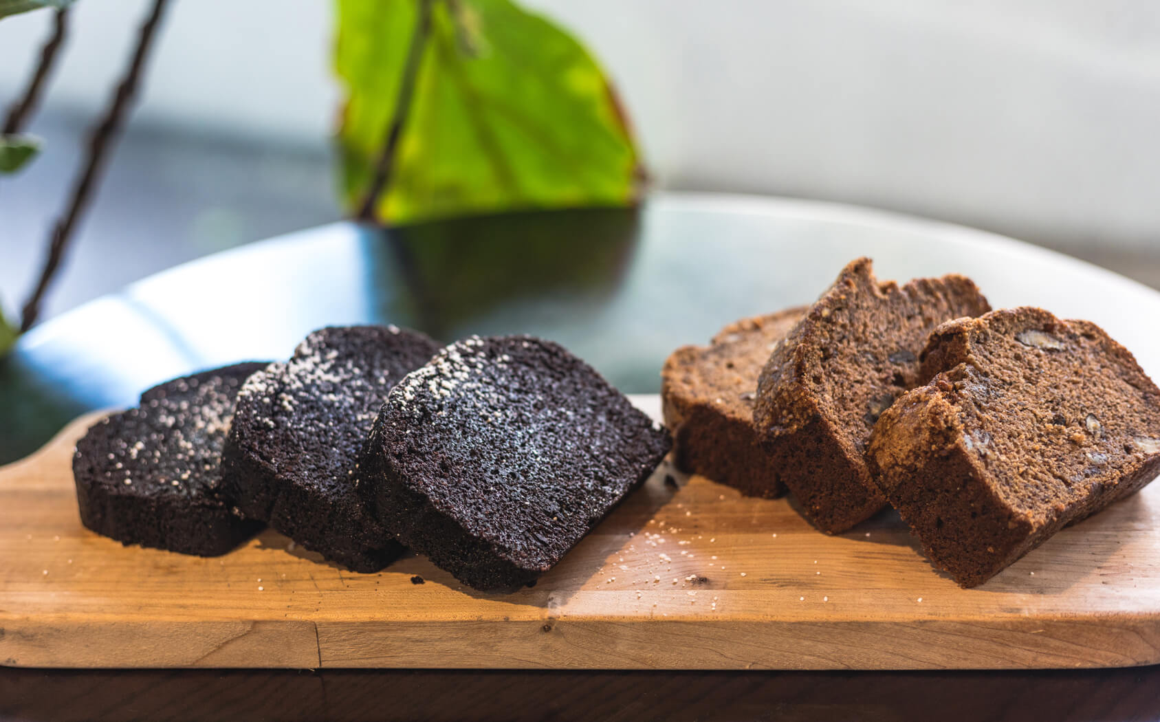 Savor a freshly baked chocolate or pecan cake