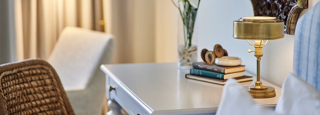 view of desk and chair in suite