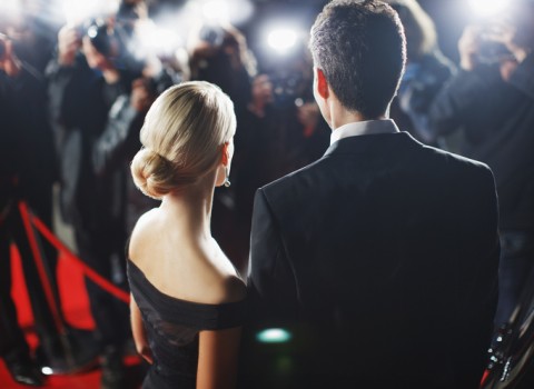 couple at red carpet award show