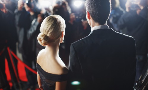 couple at red carpet award show
