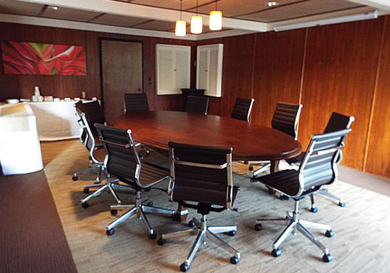 view of a hotel board room