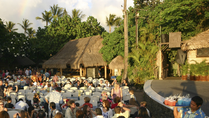 view of wedding reception table setup