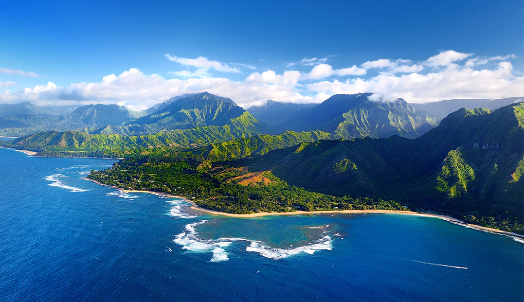 aerial view of hawaii