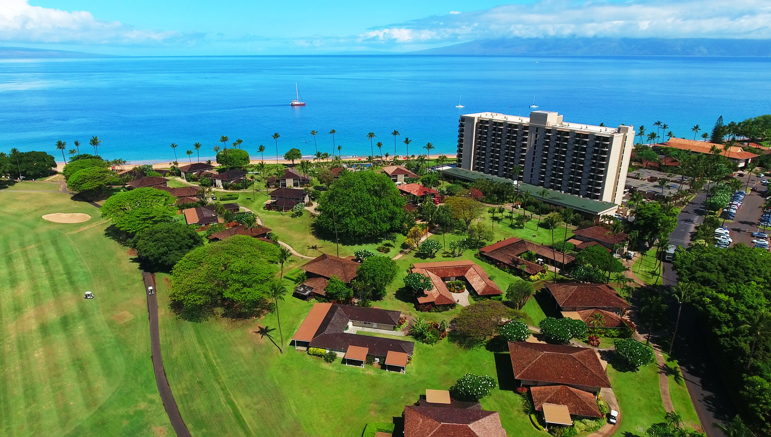 Lahaina from drone