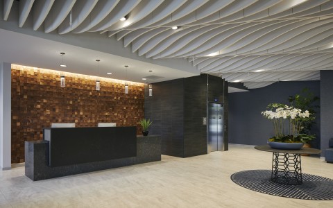 front desk and lobby area