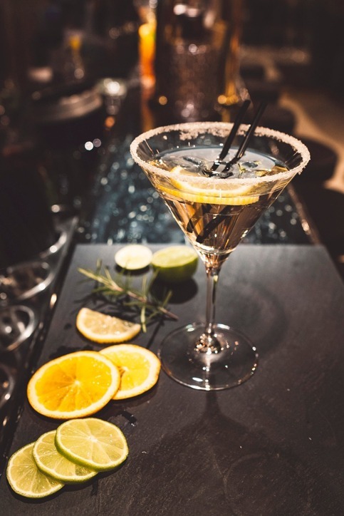 martini at bar