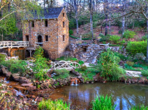 gone with the wind old mill replica in little rock arkansas