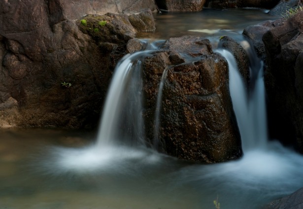 close up of a waterfall