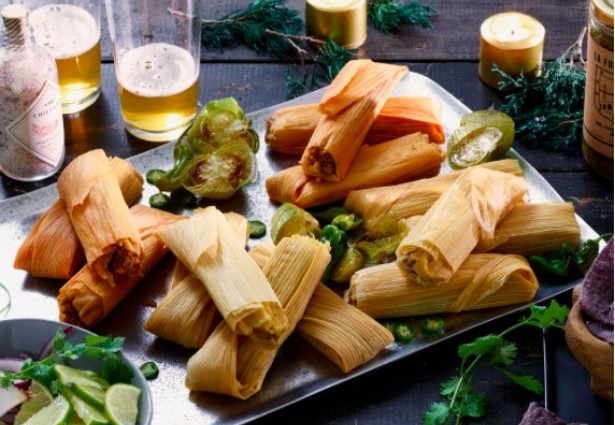close up of tamales
