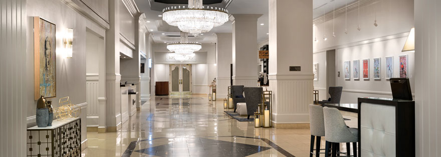 hotel lobby