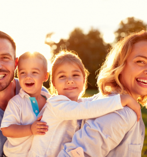 family in the park