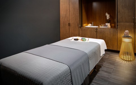 spa bed in spa room