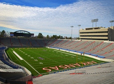 Empty football stadium - War Memorial Stadium