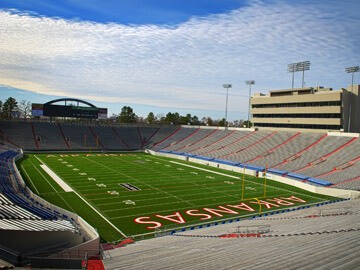 Empty football stadium - War Memorial Stadium