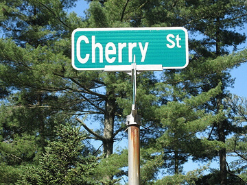 Tulsa Oklahoma Cherry Street Sign