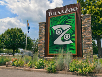 Tulsa Zoo entrance