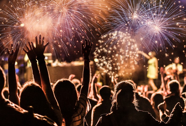 party with fireworks