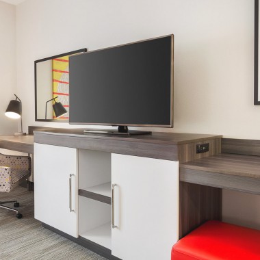 a tv stand desk combo