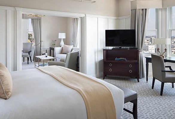 Spacious suite with private sitting room