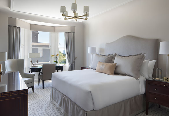 room with bed and desk