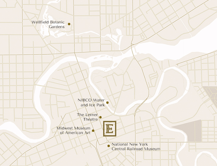 hotel elkhart wedding hotel elkhart homepage location map 02