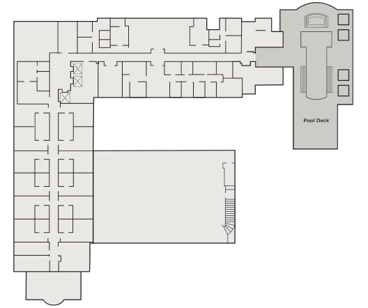 Hotel Viata sencond floor plan