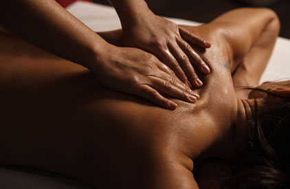 woman getting a massage 