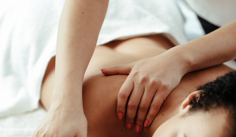 woman getting massage