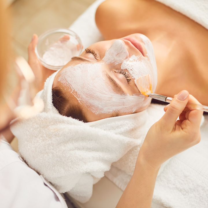 woman having a facial