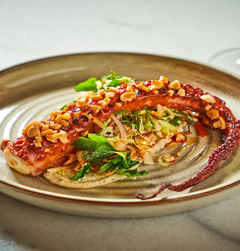 Octopus on plate