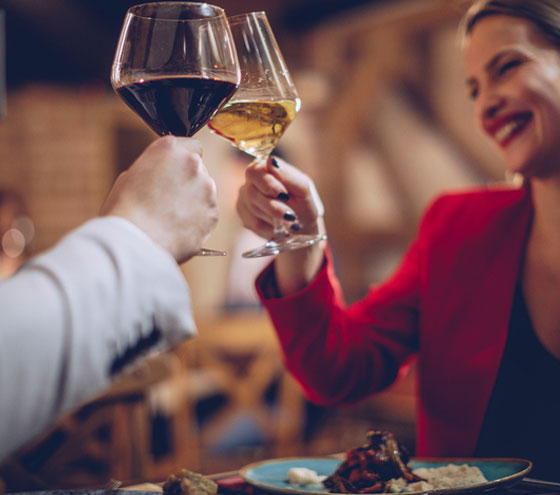 couple having wine