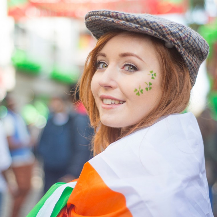 Woman ready for st paticks day