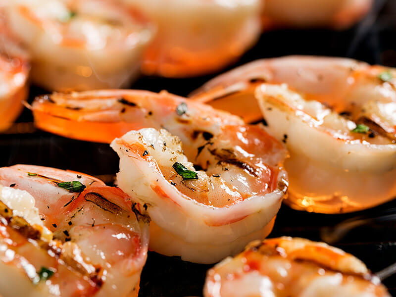 seasoned grilled shrimp