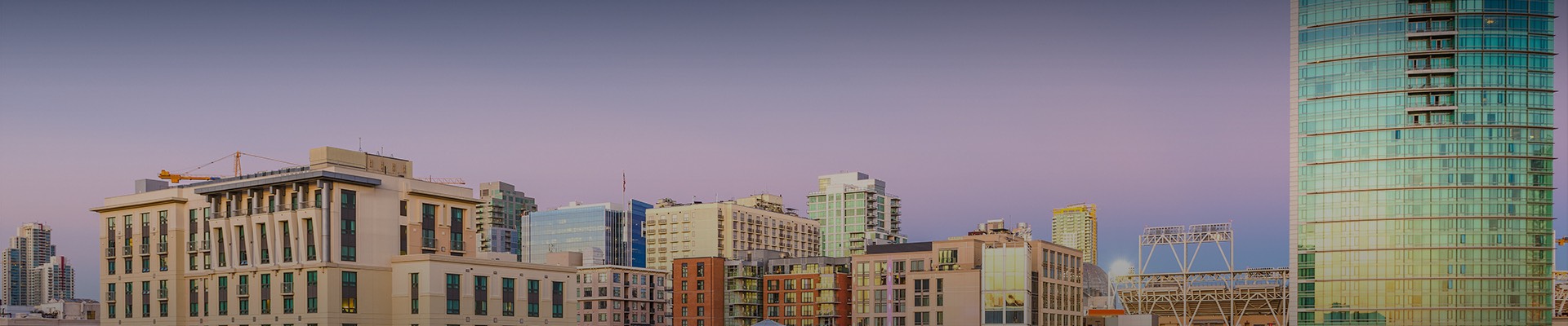 partial view of san diego buildings