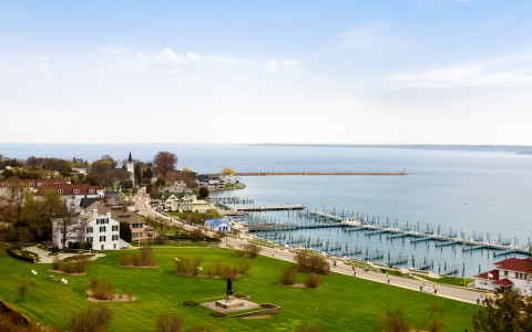 a photo of mackinac island