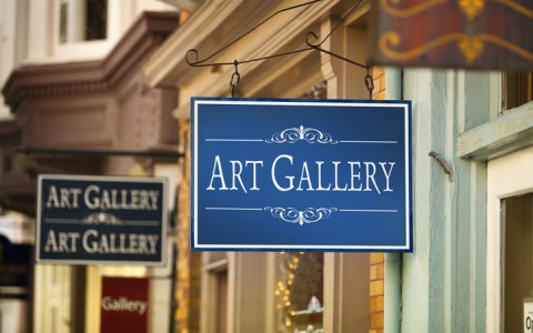 art gallery sign