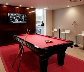 red pool table 