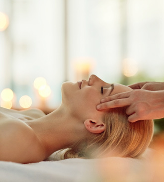 Woman getting a spa treatment