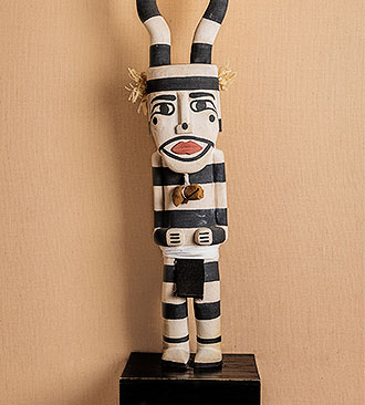 Native American wood carving statue