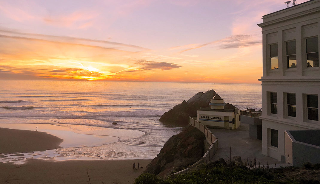 sunset on beach