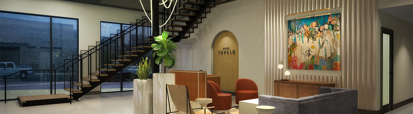hotel lobby