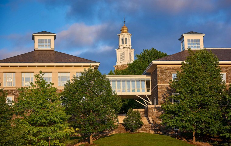 view of a building at colgate university