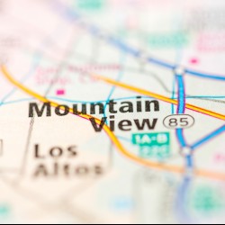 map of mountain view