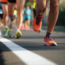 marathon runners feet
