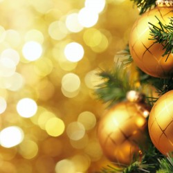 gold christmas ornaments
