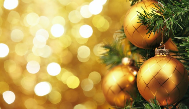 gold christmas ornaments